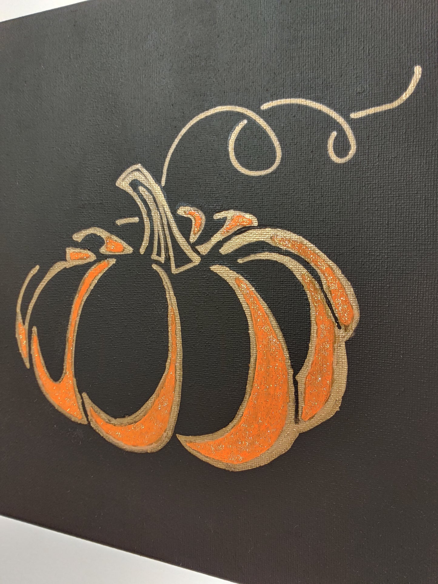 Simple Pumpkin Canvas Art