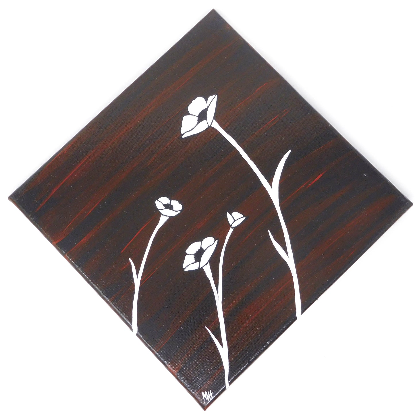 Poppies - Set of 4, 10x10 canvases
