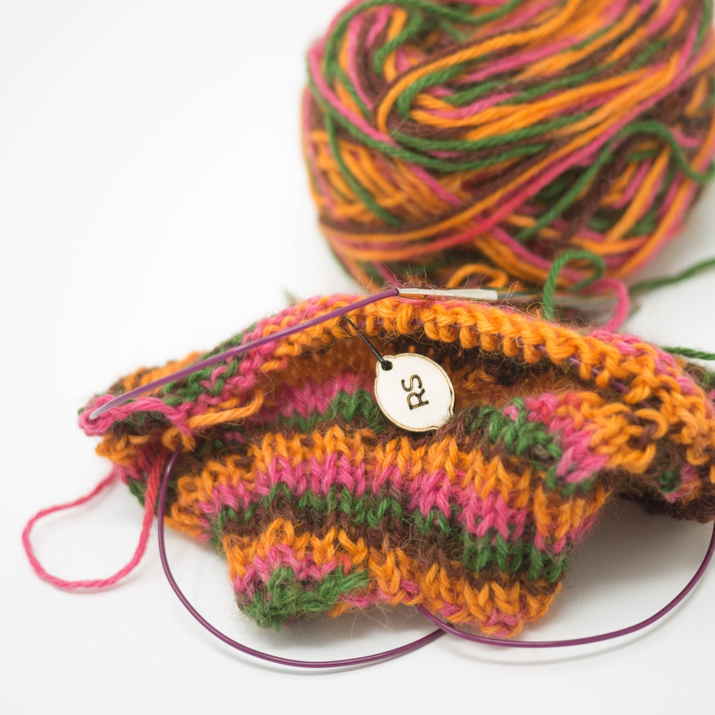 Laser Cut Square Lemon Stitch Markers