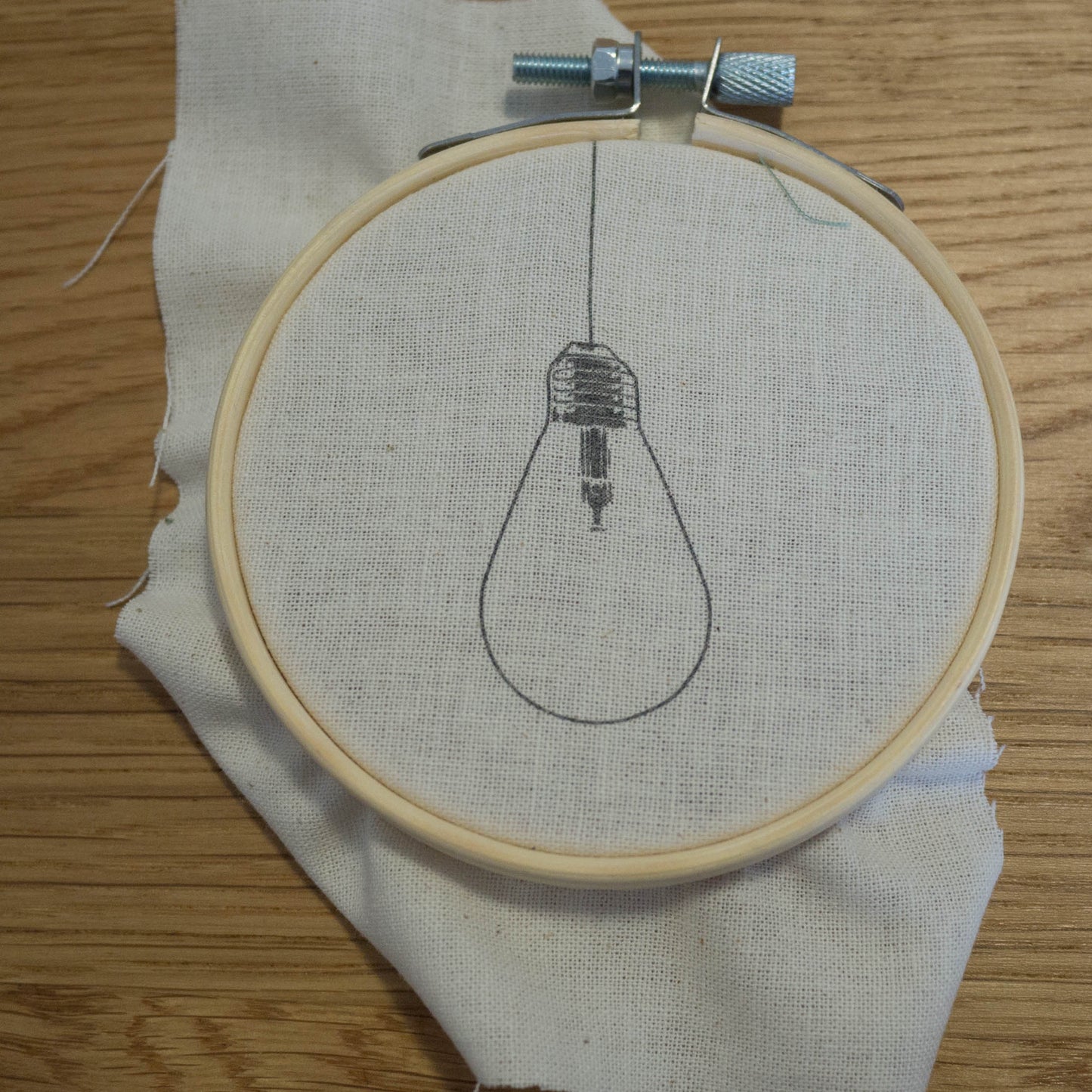 4" Hoop Embroidery Kit with 3" Hanging Frame
