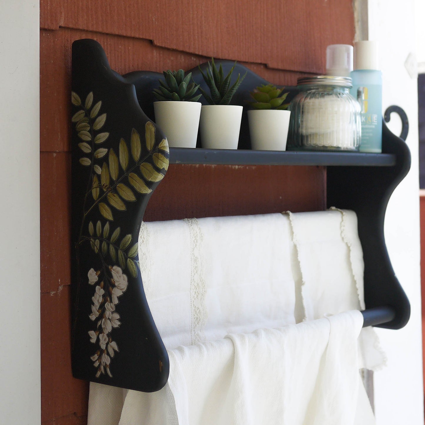 Black Towel Rail