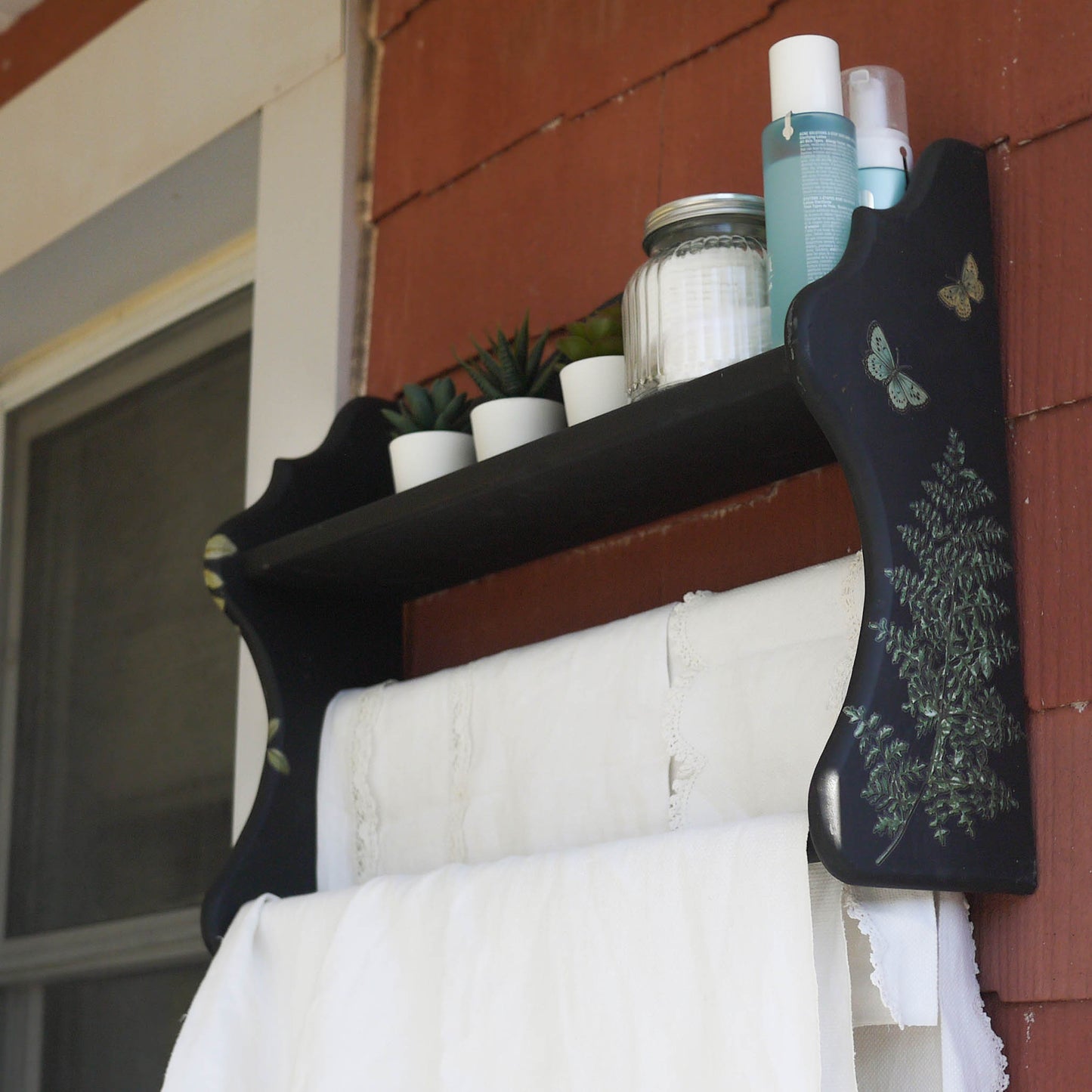 Black Towel Rail