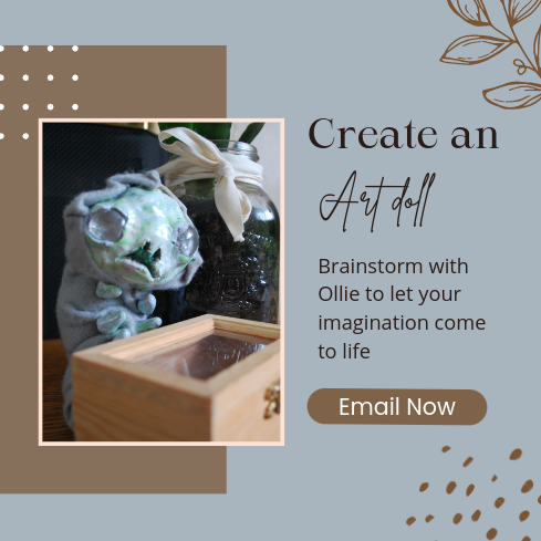 Larva Inspired Art Doll
