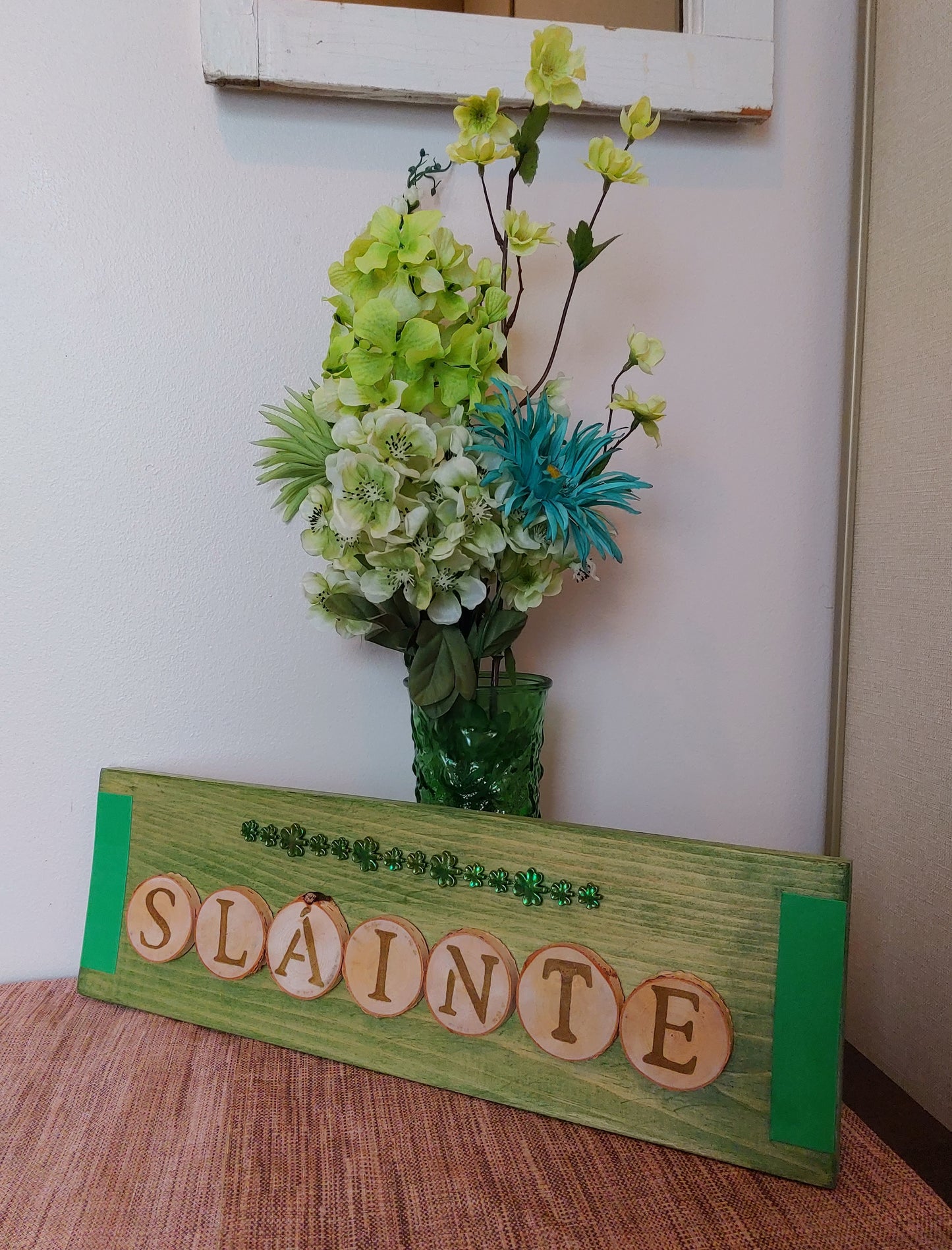 Shamrock Slainte Plaque