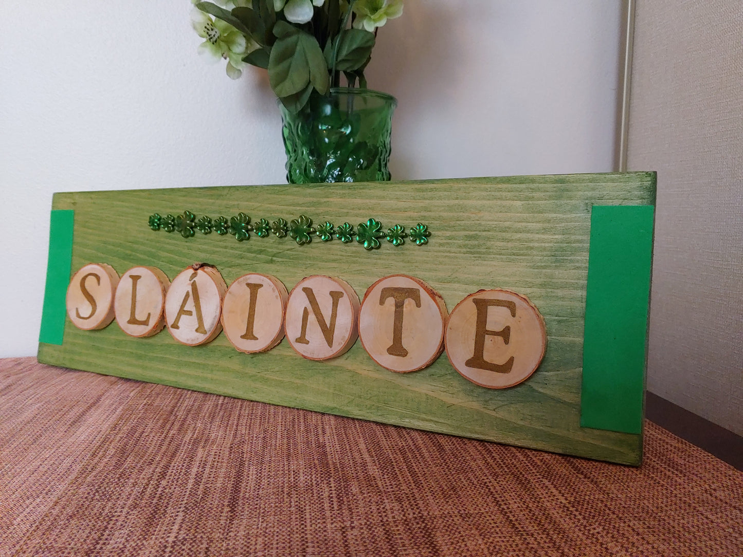 Shamrock Slainte Plaque