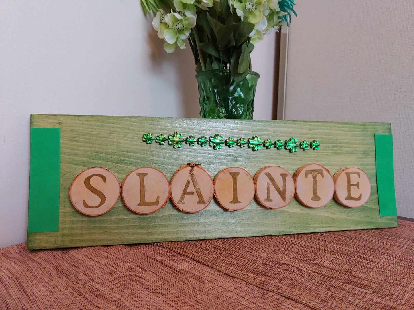 Shamrock Slainte Plaque