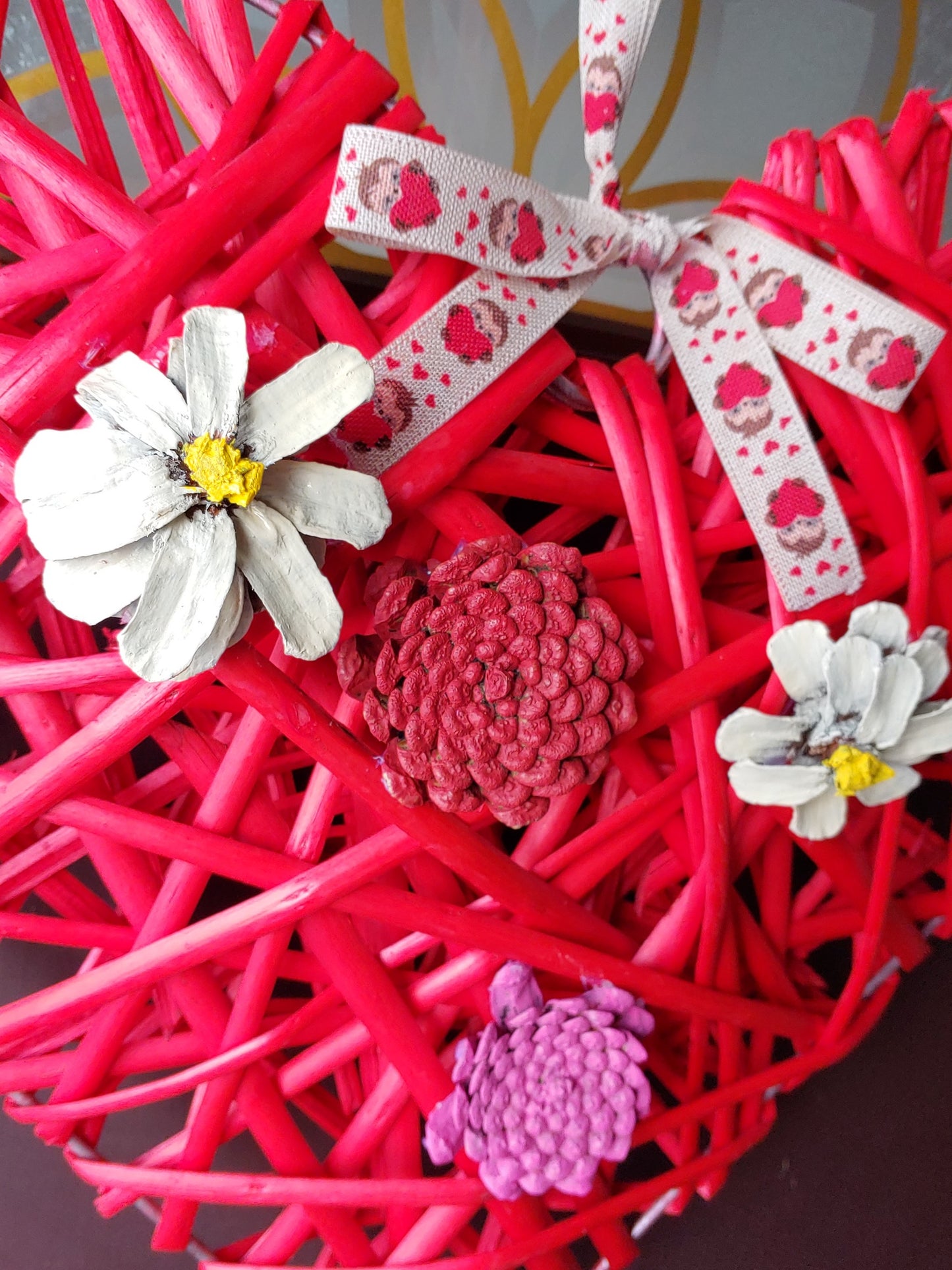 Wicker Heart Wreath