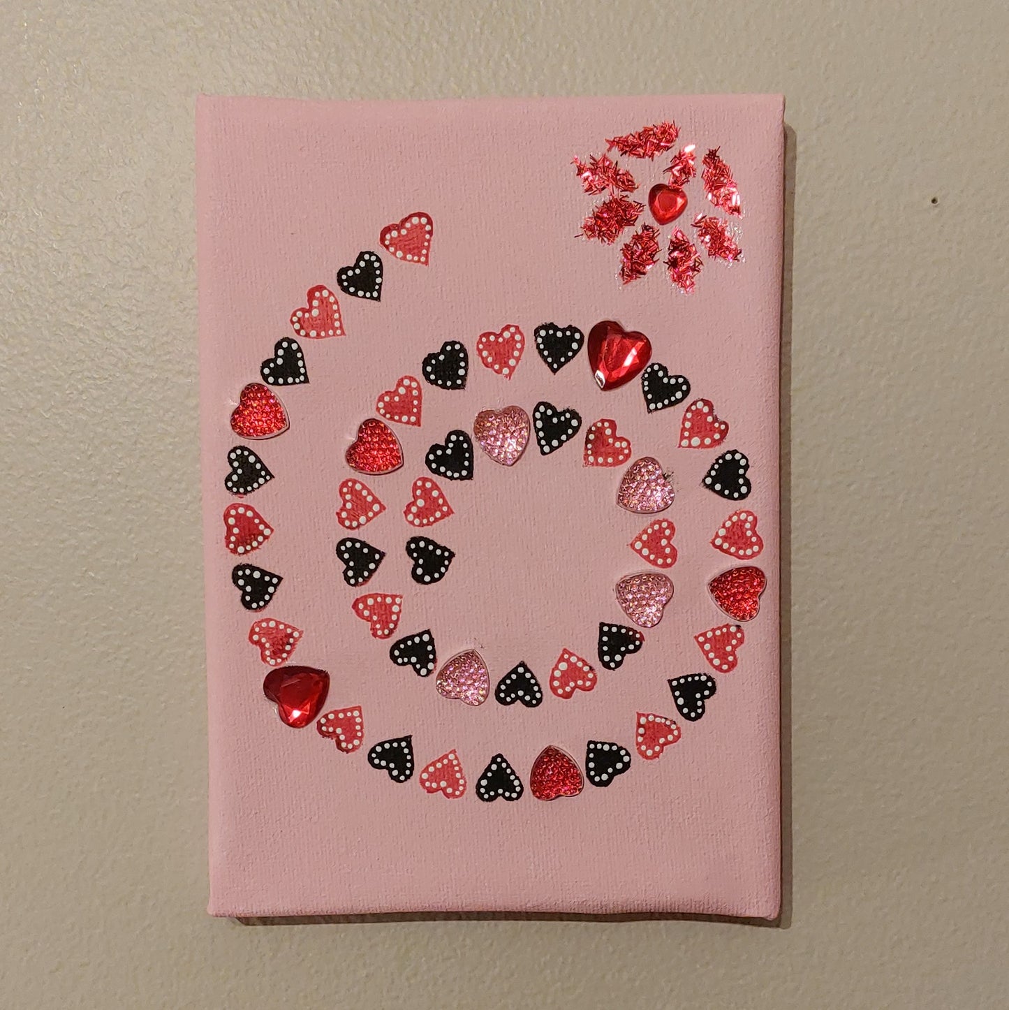 Heart Mandala on Canvas