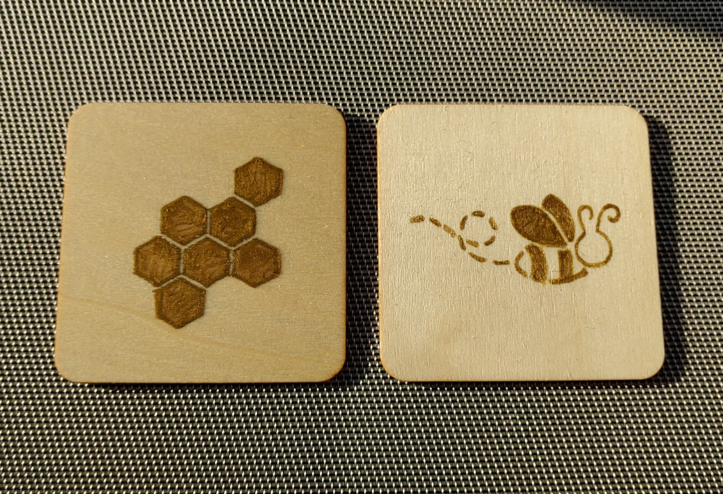 Bee-Inspired Coasters (Set of 4)