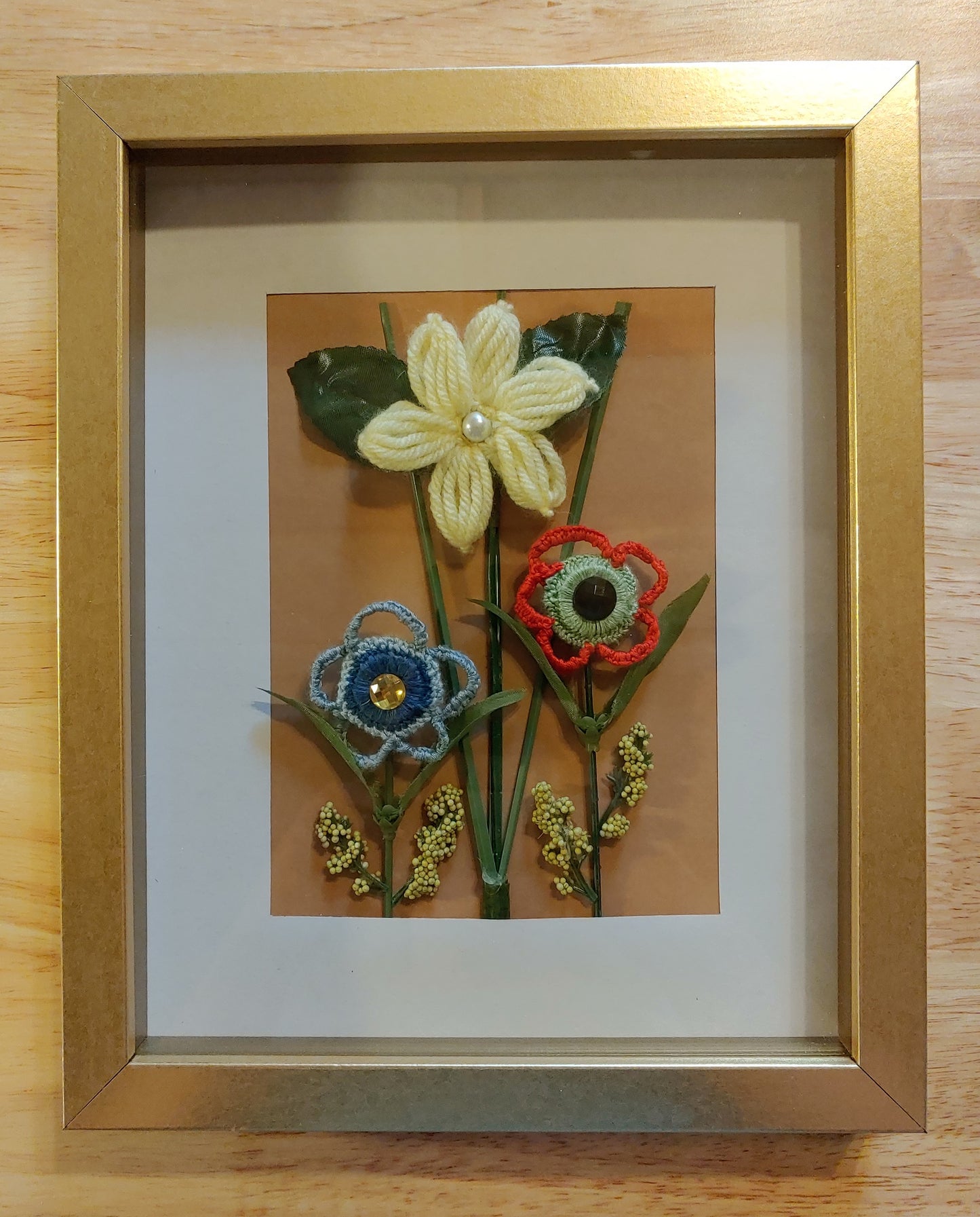 Hand-Embroidered Mini-Bouquets