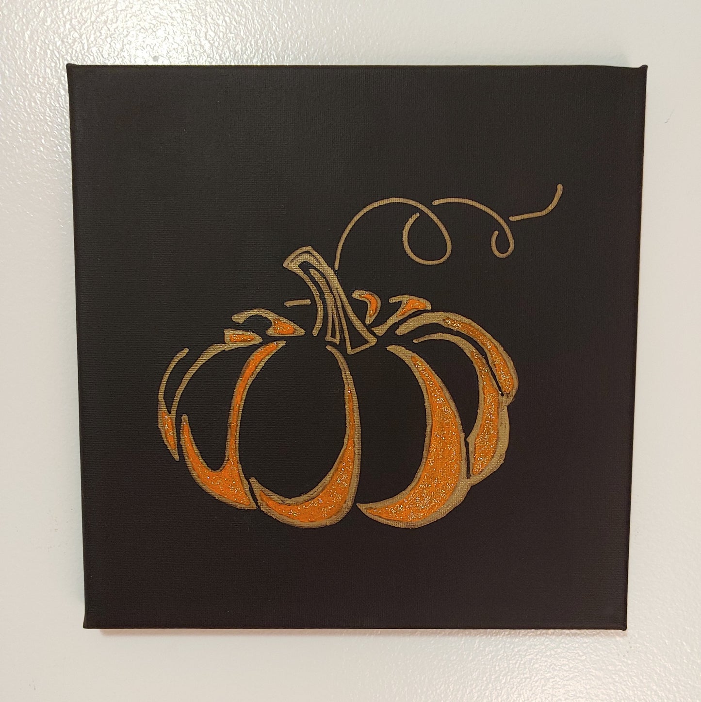 Simple Pumpkin Canvas Art