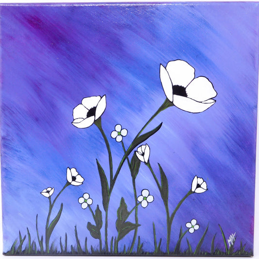 Poppies - 10"x10" canvas