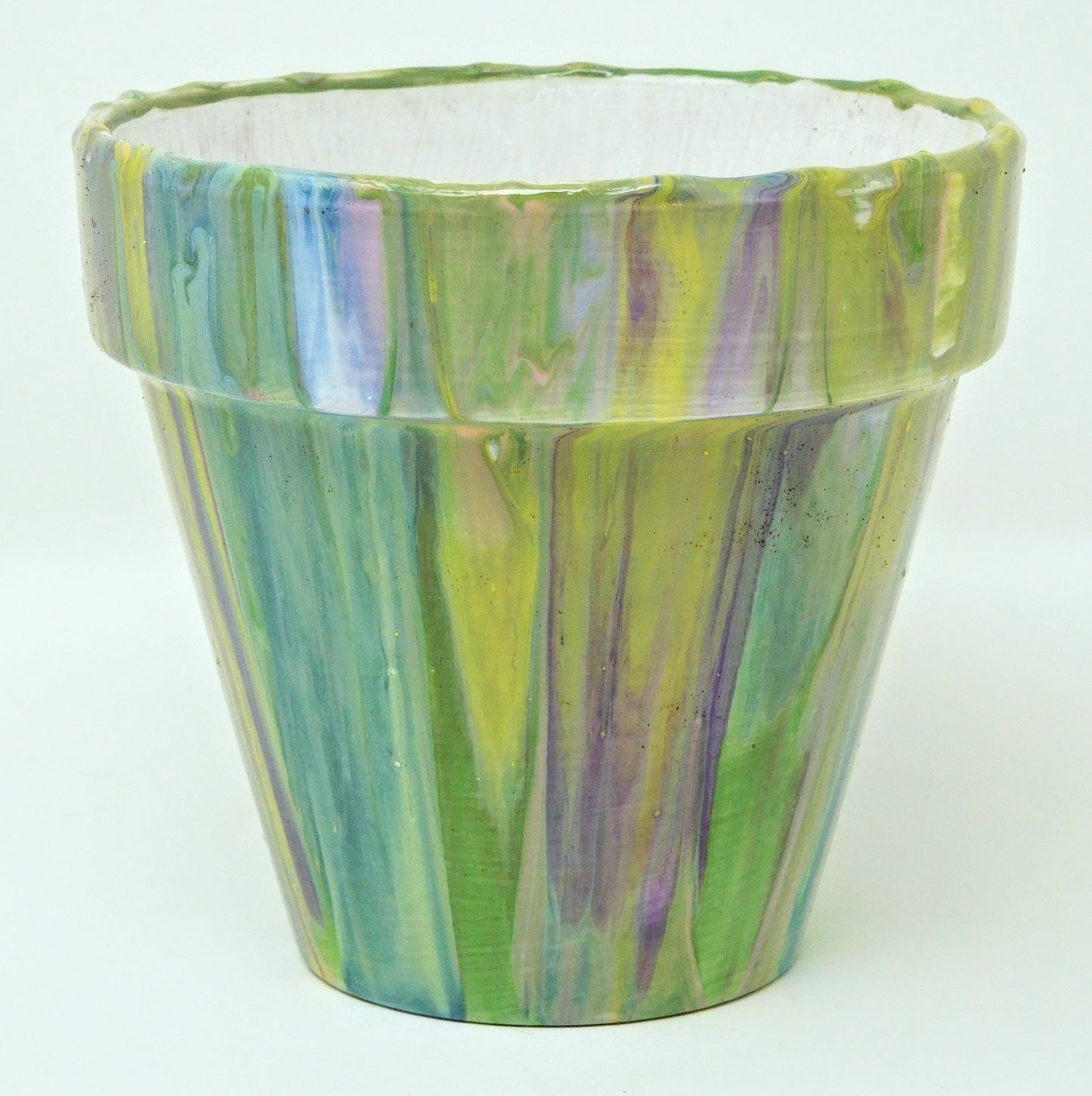 Acrylic pour terracotta pots