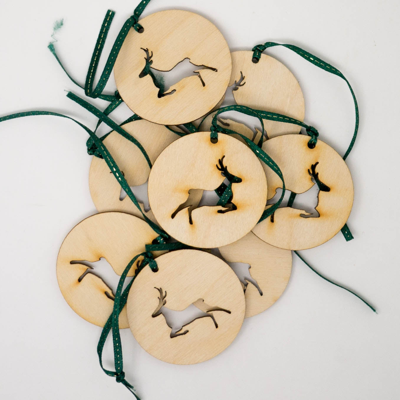 Laser Cut Wooden Christmas Ornaments