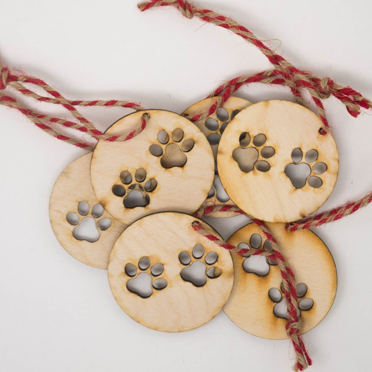 Laser Cut Wooden Christmas Ornaments