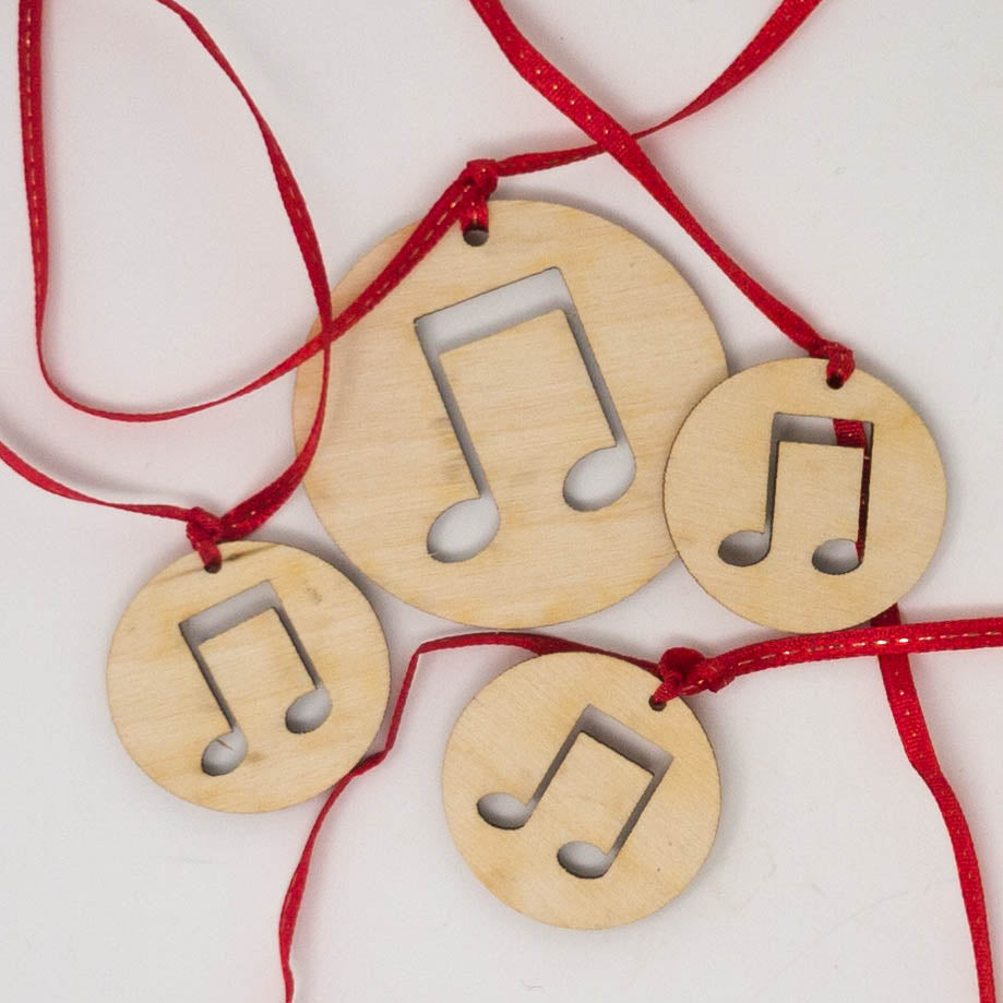 Laser Cut Wooden Christmas Ornaments