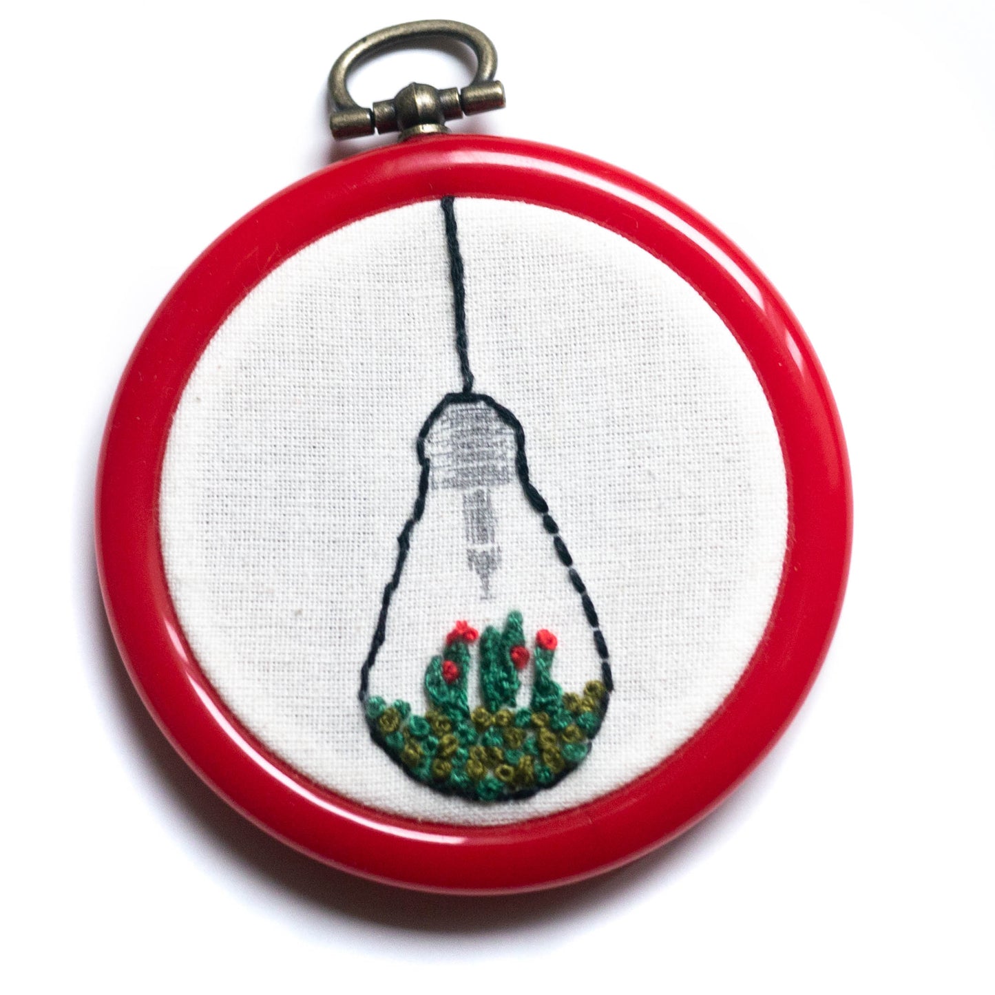 4" Hoop Embroidery Kit with 3" Hanging Frame