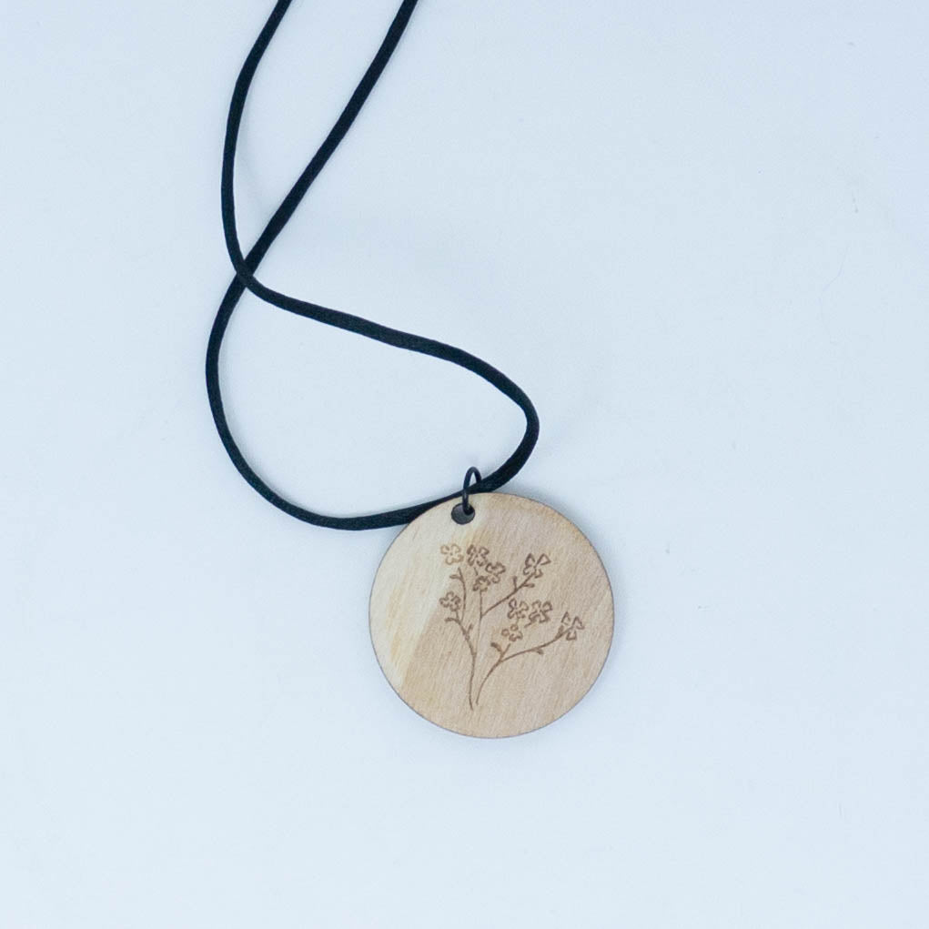 Laser Engraved Wood Pendants