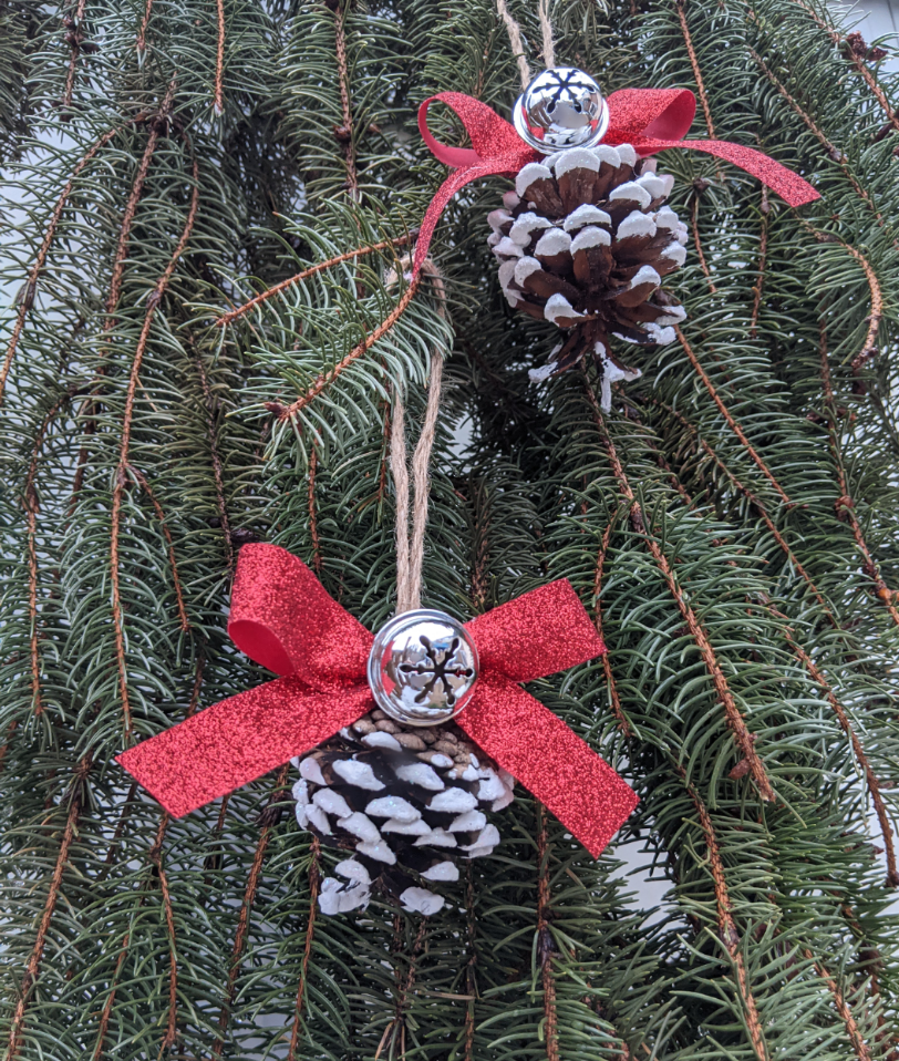 Pinecone Glitter Ornament